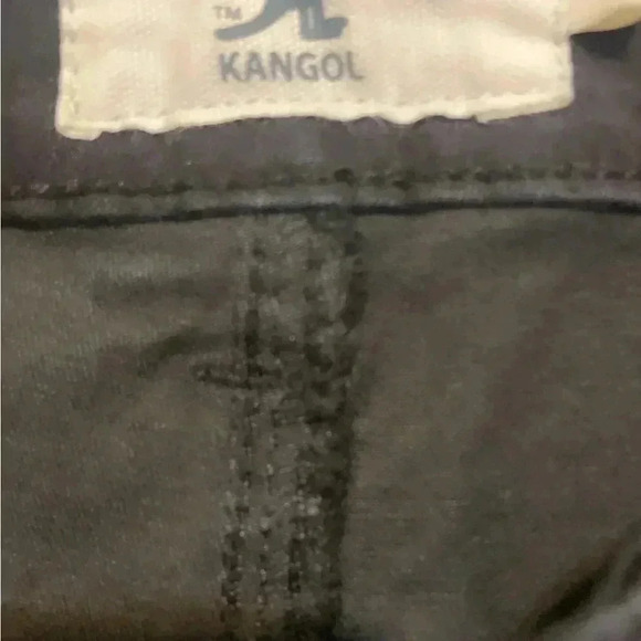 Authentic Kangol black denim classic  street style trendy 4 pckt long shorts 42 - Picture 3 of 3